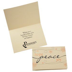 Peace, Hope and Joy Greeting Card Main Image