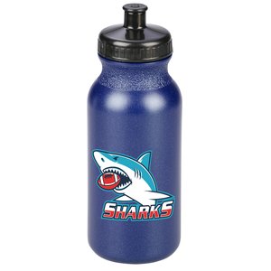 Full Color Sport Bottle w/Push Pull Cap - 20 oz. - Metallic Main Image