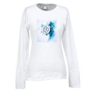 Gildan Softstyle LS T-Shirt - Ladies' - FC - White Main Image
