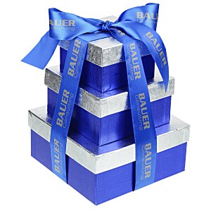 Chocolate Collection Tower - Blue and Silver Main Image