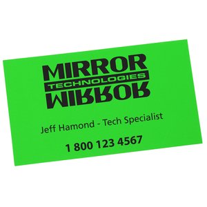 Fluorescent Business Card Magnet - Closeout Main Image