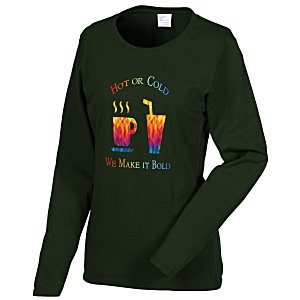 Gildan 5.3 oz. Cotton LS T-Shirt - Ladies' - Full Color - Colors Main Image