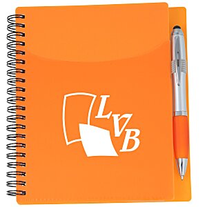 Sorbet Pocket Notebook with Curvy Stylus Pen Main Image