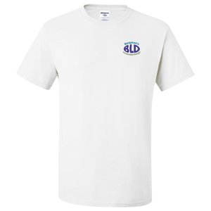 Jerzees Dri-Power 50/50 T-Shirt - Men's - White - Embroidered Main Image