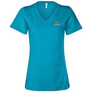 Bella+Canvas Relaxed V-Neck T-Shirt - Ladies’ - Embroidered Main Image