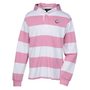 Hooded Rugby Pullover Sweatshirt Main Image
