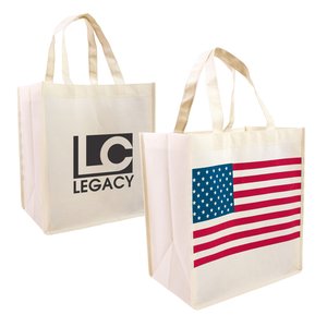 Patriotic Nonwoven Shopping Tote - Closeout Main Image