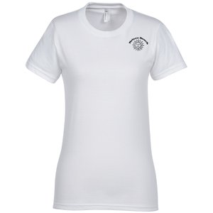 American Apparel Fine Jersey T-Shirt - Ladies' - White - Screen - USA Made Main Image