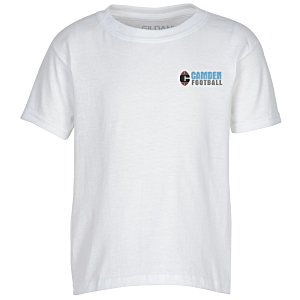 Gildan 5.5 oz. DryBlend 50/50 T-Shirt - Youth - Embroidered - White Main Image