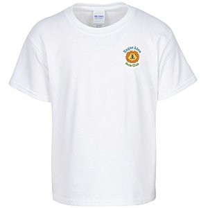 Gildan 6 oz. Ultra Cotton T-Shirt - Youth - Embroidered - White Main Image