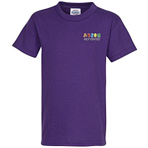 5.2 oz. Cotton T-Shirt - Youth - Embroidered Main Image