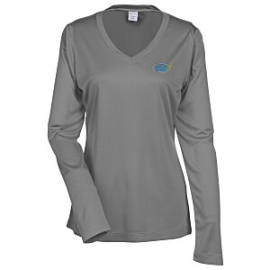 Contender Athletic LS V-Neck T-Shirt - Ladies' - Embroidered Main Image
