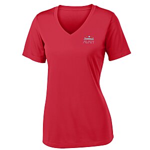 Contender Athletic V-Neck T-Shirt - Ladies' - Embroidered Main Image