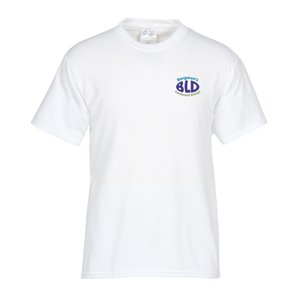 Port 50/50 Blend T-Shirt - Men's - White - Embroidered Main Image