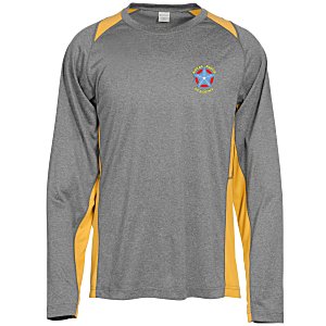 Heather Challenger Colorblock Long Sleeve Tee - Embroidered Main Image
