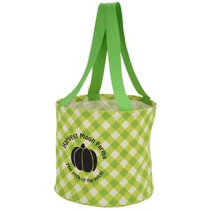 Round Utility Tote - Gingham Main Image