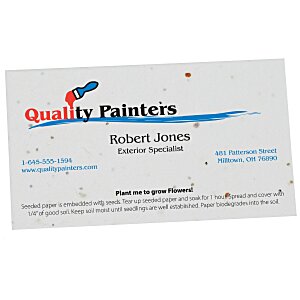 Seeded Paper Business Card Main Image