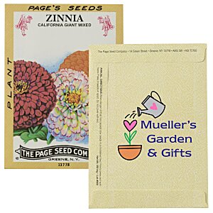 Antique Series Seed Packet - Giant Zinnia Main Image