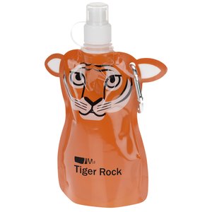 Paws and Claws Foldable Bottle - 12 oz. - Tiger Main Image