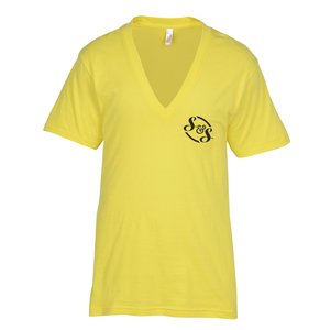 American Apparel Sheer Jersey Deep-V T-Shirt - Colors Main Image