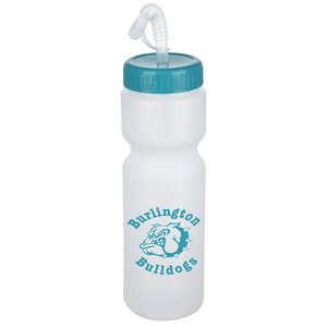 Sport Bottle with Straw Lid - 28 oz. - White Main Image