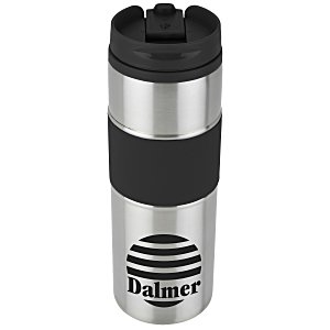 Belted Silver Travel Tumbler - 14 oz. Main Image