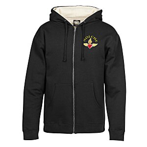 Independent Trading Co. Sherpa Lined Full-Zip Hoodie - Embroidered Main Image