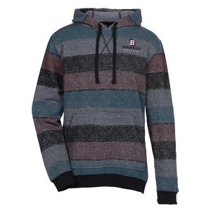 Burnside Printed Striped Fleece Sweatshirt Main Image