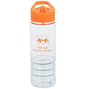 Clear Impact In The Groove Bottle with Flip Straw - 24 oz. Main Image