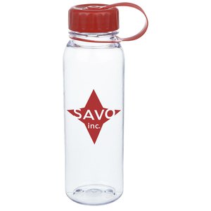 Clear Impact Outdoor Bottle with Tethered Lid - 24 oz. Main Image