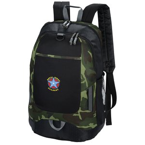 Maverick Laptop Backpack - Camo - Embroidered Main Image