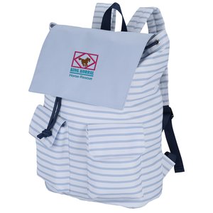 In Print Rucksack Backpack - Stripes - Embroidered Main Image