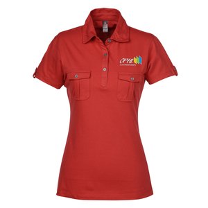 Double Pocket Jersey Polo - Ladies' Main Image