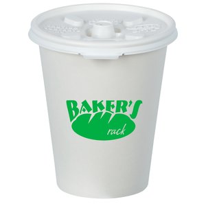 Paper Hot/Cold Cup with Tear Tab Lid - 8 oz. Main Image