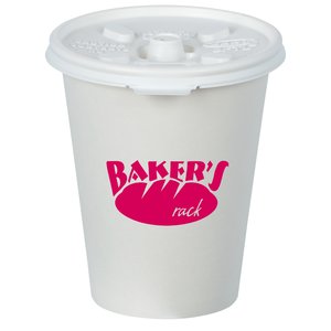 Paper Hot/Cold Cup with Tear Tab Lid - 8 oz. - Low Qty Main Image
