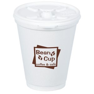 Foam Hot/Cold Cup with Tear Tab Lid - 10 oz. - Low Qty Main Image