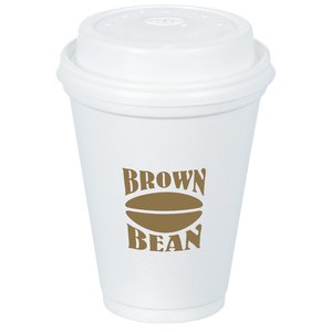 Foam Hot/Cold Cup with Traveler Lid - 12 oz. Main Image