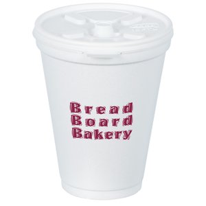 Foam Hot/Cold Cup with Tear Tab Lid - 12 oz. - Low Qty Main Image