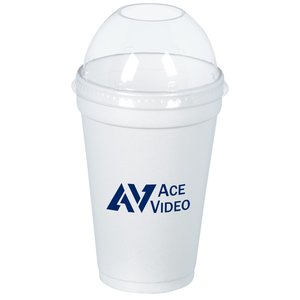 Foam Hot/ Cold Cup with Dome Lid - 16 oz. - Low Qty Main Image