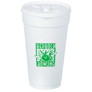 Foam Hot/Cold Cup with Tear Tab Lid - 20 oz. - Low Qty Main Image