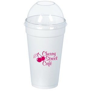 Foam Hot/ Cold Cup with Dome Lid - 20 oz. Main Image