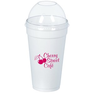 Foam Hot/ Cold Cup with Dome Lid - 20 oz. - Low Qty Main Image