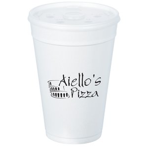 Foam Hot/Cold Cup with Straw Slotted Lid - 32 oz. Main Image