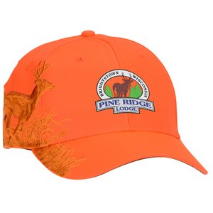 124747-BL Orange Buck Blaze - Cap DUCK DRI Running 4imprint.com: