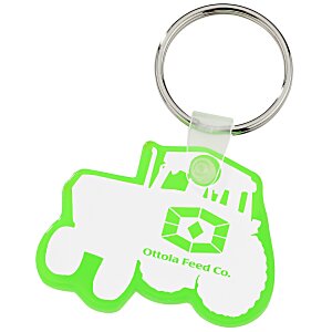 Tractor Soft Keychain - Translucent Main Image