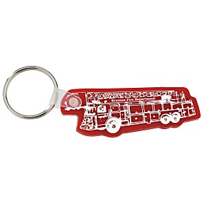 Fire Truck Soft Keychain - Opaque Main Image