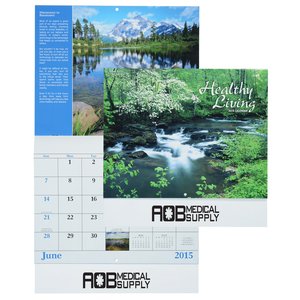 Healthy 2015 Living Calendar - Stapled - Closeout Main Image