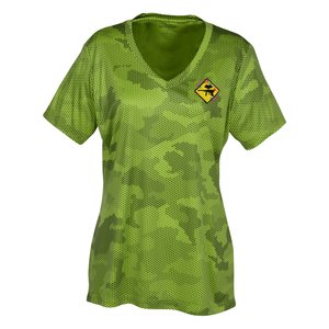 Challenger Camo Performance V-Neck Tee - Ladies' - Embroidered Main Image