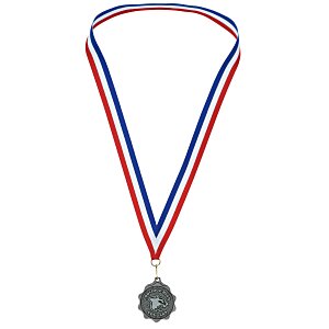 2" Econo Medal with Ribbon - Scallop Edge Main Image