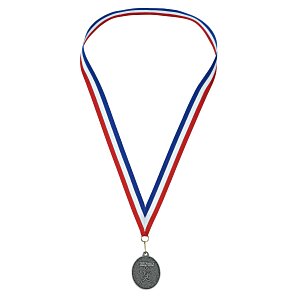2" Econo Medal with Ribbon - Oval Main Image